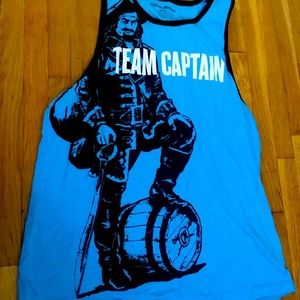CAptain Morgan Blue summer tank top “ Bro tank”
